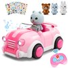 LOVE LIFE Girls Toys Age 3+,Remote Control Cars for Kids,with 3 Cartoon Dolls, RC Car with Music and Lights,Gifts for 3+ Year Olds Boys Girls