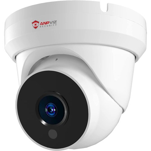 Anpviz 4MP PoE IP Turret Camera with Microphone/Audio, IP Security Camera Outdoor Indoor, Motion Detection, Waterproof IP66, 108° Wide Angle 2.8mm Lens, 24/7 Recording, NDAA Compliant (U Series)