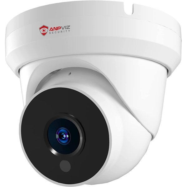 Anpviz 4MP PoE IP Turret Camera with Microphone/Audio, IP Security Camera Outdoor Indoor, Motion Detection, Waterproof IP66, 108° Wide Angle 2.8mm Lens, 24/7 Recording, NDAA Compliant (U Series)
