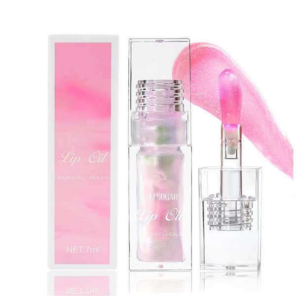 Magic Color Changing Moisturizing Lip Glow Oil Plumping Glimmer Glow Lip Gloss, Hydrating Shimmer Lip Glow Oil, Warm Change Lip Oil Glossy Plumping Lip Gloss, Non-sticky Fresh Texture Lip Oil