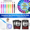 Joycover Invisible Ink Pen with UV Light for Kids, 24 Pack Spy Pen and Notebook, Spy Party Favors for Kids 4-8 8-12, Classroom School Prize Goodie Bag Stuffers, Christmas Birthday Gift for Boys Girls