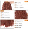 18 Inch Copper Red Water Wave Crochet Hair Passion Twists Bohemian Curly Hair Passion Twist for Butterfly Locs Crochet Hair Natural Synthetic Braiding Hair Extensions (18 Inch,350#)
