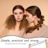 1000 PCS Hair Bands, Elastic Hair Band, Mini Hair Rubbers Ties with 2 PCS Topsy Tail Hair Tools for Girls Ponytail Hair Accessories, Soft Elastic Bands Non-Slip Small Hair Ties Black.