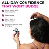 VELO Hairline Powder: Instantly Conceals Thinning Hair, Root Touch-Up for Gray Coverage, Stain-Proof Hair Fibers for Women & Men (DARK BROWN)