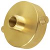 NOVINO Fire Hydrant Hose Adapter 2-1/2" NST/NH Female x 3/4" GHT Male, Brass Fire Hydrant Adapter Fire Equipment Hydrant to Garden Hose Adapter