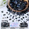 Umillars 300pcs Nail Art Charms Kit, 100pcs Resin Nail Charms with 100 pcs Mixed Style Flatback Rhinestones Pearls and 100pcs Nail Sequins for Nail Art Designs DIY Accessories Craft