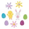 160 Easter Hoppin Down The Bunny Trail Peel Off Foam Stickers~Eggs, Bunny, Flowers, Chicks~Arts & Crafts Supplies