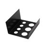 Tattoo Ink Cup Holder,5pcs 7 Holes Stainless Steel Tattoo Pigment Ink Cup Caps Holder Stand Pigment Cup Cap Container Holder Stand for Tattoo Ink Cups Caps(Black)