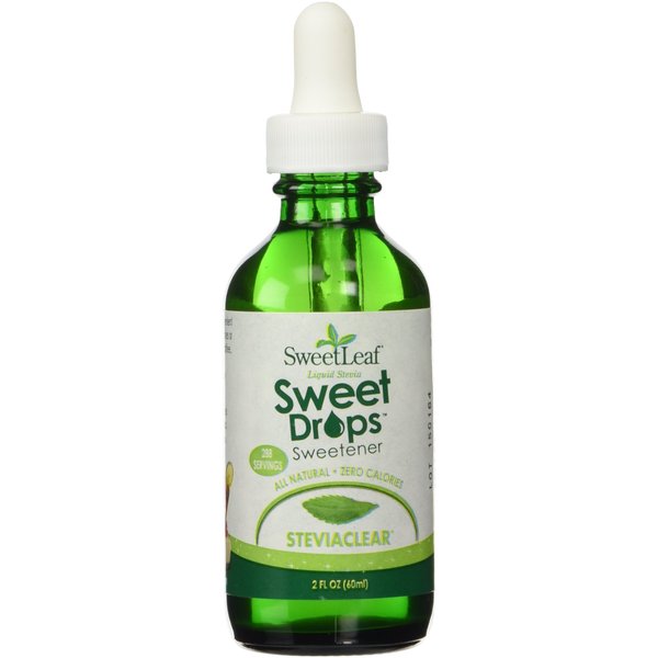 SweetLeaf Sweet Drops Stevia Clear Liquid Stevia Sweetener - Liquid Stevia Drops, Stevia Liquid Sweetener, Zero Calories, Zero Sugar, Non-GMO, Gluten-Free, Keto Friendly - 2 Fl Oz