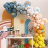 113Pcs Sinasasspel Here Comes the Son baby Shower Boho Sun Balloons Garland Arch Kit Beach Vibe Yellow Blue Blush Balloons Balloon Backdrop First Trip Around the Sunshine Birthday Party Supplies