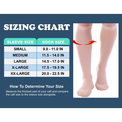 Doc Miller Compression Socks for Women and Men - 15-20mmHg - Graduated Compression Socks for Improved Circulation, Varicose Veins and Shin Splints