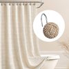 Sunlit Boho Knots Shower Curtain Hooks, Home Decorative Shower Curtain Rings for Bathroom, Seaside Nautical Shower Curtain Hangers Bathroom Accessories, Set of 12