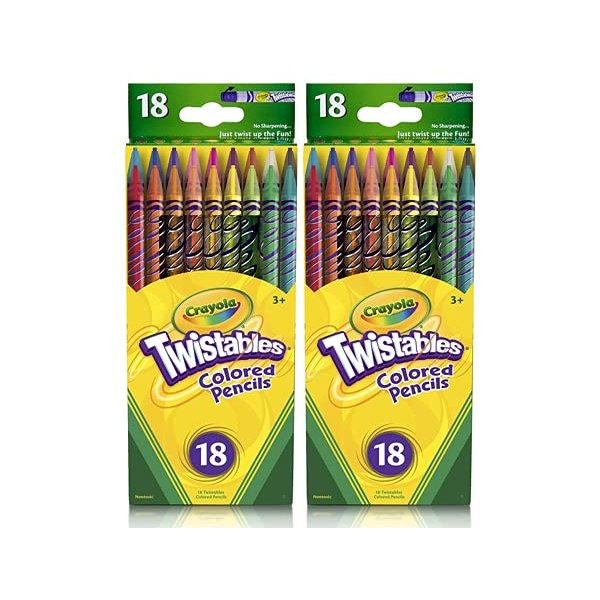 Crayola 18ct Twistables Colored Pencils (2 Pack)