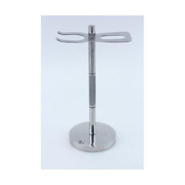 Pro-Kut Deluxe Stainless Steel Straight Razor & Shaving Brush Stand by Pro-10