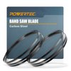 POWERTEC 62 Inch Bandsaw Blades, 1/8" x 14 TPI Band Saw Blades for Wen, Ryobi, Grizzly, Skil, Sears Craftsman and POWERTEC 9" Band Saw for Woodworking, 2 Pack (13132-P2)