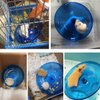 Hamster Flying Saucer Silent Running Exercise Wheel for Gerbil Rat Mouse Hedgehog Small Animals (Blue)