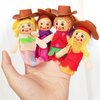 20Pcs Plastic Mini Western Cowboy Hat, Cute Miniature Doll Hats, Brown Party Dress Hat for Pretend Play Dollhouse Decoration
