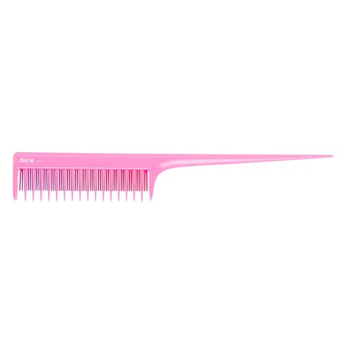 Diane dual teeth teasing comb, 8-inch, pink, DBC033