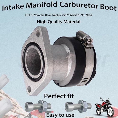 Amavoler Intake Manifold Carburetor Boot Aftermarket Replacement Parts Fits For YFM250 Yamaha 1999-2004 Bear Tracker 250 ATV 4 Wheel Buggy Motorcycle.