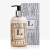 Brevä Soap Co. Monogrammed Letter L Soap | Citrus Bloom Scent | Personalized Monogram Liquid Hand Soap | Choose from Letters A to Z | Cruelty & Paraben Free | Hand Soap for Bathroom -12 oz