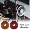 4 Pieces Treadle Sewing Machine Belt 72 x 3/16 Inch Sewing Machine Leather Belt with Hook Cow Leather Belt Replacement Sewing Machine Accessories Parts for Universal Pedal Sewing Machines