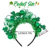 Yean St Patrick Day Shamrock Headband Light Up Ball Green Bow Headdress Holiday Party Hair Band Costume Accessories for Women and Girl