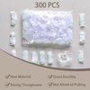Abnaok 300 Pack Disposable Ear Covers for Shower, Waterproof Plastic Ear Shower Caps, Ear Protectors for Hair Dye, Hair Dryer, Bathing