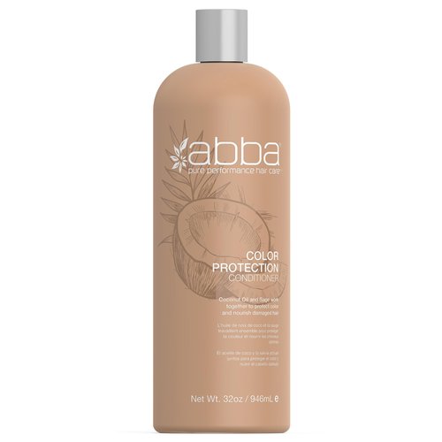 ABBA Color Protection Conditioner, Coconut Oil & Sage, 32 Fl Oz