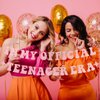 In My Official Teenager Era Banner Girls Birthday Party Banner for Teenage 13th Birthday Party Decorations Taylo Swifte Birthday Decorations Rose Gold Glitter