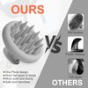 HHWXMHH Scalp Massager Hair Brush, Soft Silicone Hair Scrubber for Hair Growth & Head Massage, Shampoo Brush Scalp Scrubber, Dry & Wet Shower Hair Brush for Women Men Adult Child (Grey)