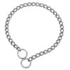 SGODA Chain Dog Training Choke Collar, 304 Stainless Steel, Total Length 22 in, 3 mm