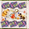 96Pcs Neon Rainbow Leopard Birthday Party Supplies Cheetah Party Plates and Napkins Neon Rainbow Leopard Party Disposable Tableware Decorations for Neon Baby Shower Party Favors for 24 Guests