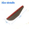 BESULEN Car Rear View Mirror Rain Visor Guard, 2 Pcs Black Rain Eyebrow for Side Mirror, Waterproof Auto Mirror Visor Smoke Guard Cover, Accessories for Most Car SUV Truck (Black)