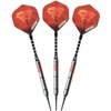 Elkadart Tornado 90% Tungsten Soft Tip Darts with Storage/Travel Case, 2 Black/5 Red Rings, 16 Grams