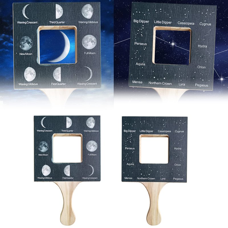 Nature Guide Finder Frame Wooden Double Sided Nature Viewfinder Outdoor ...