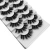 Mink Fluffy Lashes Pack, Dramatic 3D Thick Full Volume False Eyelashes, 7 Pairs 15mm Long Reusable Curly Light Weight Self Adhensive Fake Lash Extensions By ZUKIMM | 003