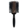 Phillips Brush Luxe Tourmaline Monster Vent 3 Professional Hair Brush (4” Diameter Barrel) - Vented Hairbrush Nylon Reinforced Boar Hair Bristles, Sleek Copper & Black Color