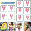 Mini Hair Bands with Organizer Box, Soft Small Girl Hair Ties, Colorful Baby Rubber Bands Set Hair Tail Tools and Rat Tail Comb for Kid Toddlers, Perfect for Braids, Ponytails 32 cells(1225PCS)