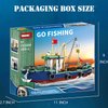 EtrealEli Fishing Boat Building Blocks Set-582pcs Ship Blocks for Kids, Realistic Design, DIY Learning Toy Model