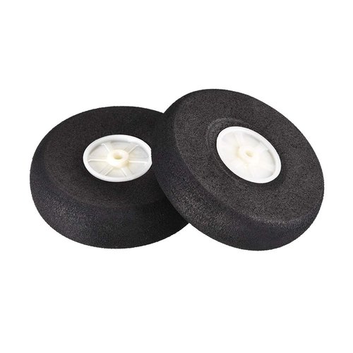 uxcell RC Airplane Wheels - 6PCS RC Airplane Aircraft Sponge Wheels 2.5 Inch x 0.12 Inch