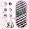 Fumwase 644PCS Thick Lash Clusters Kit Volume Lash Clusters Natural DIY Eyelash Extension with Lash Bond Tweezers and Seal Eyelash Book DIY 9-16MM 30D+40D+50D (640)