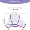 WLLHYF 6 Pieces Hair Cap Dye Colouring Cap Highlighting Frosting Cap Art Tipping Cap with Plastic Crochet Hook for Salon DIY Dyeing Hair Hairdressing