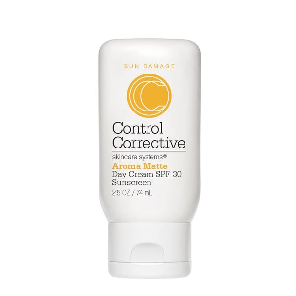 CONTROL CORRECTIVE Aroma Matte Day Cream Spf 30, 2.5 Oz - Non-Comedogenic, Fast-Absorbing Aromatic Spf, Contains Vitamin C, Won’t Clog Pores, Full Spectrum Sun Protection, Micro-Fine Zinc, Green Tea