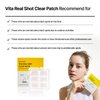 MEDITHERAPY Vita Real Shot Clear Patch 6EA, Dark Spot Patch, Acne and Blemish Care, Hydrocolloid Patch, Pure Vitamin C for Brightening, Korean Skincare