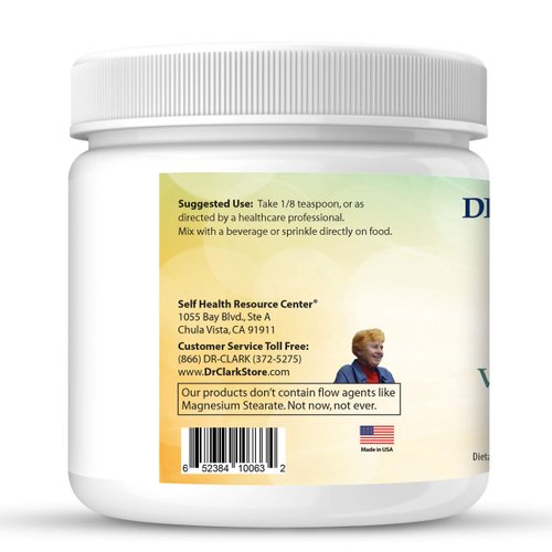 DrClark Vitamin C Powder Ascorbic Acid - Immune Support Supplement, Gluten Free, Potent antioxidant, Supports Brain Function, Promotes Tissue Formation and Repair, 454gm | 16oz