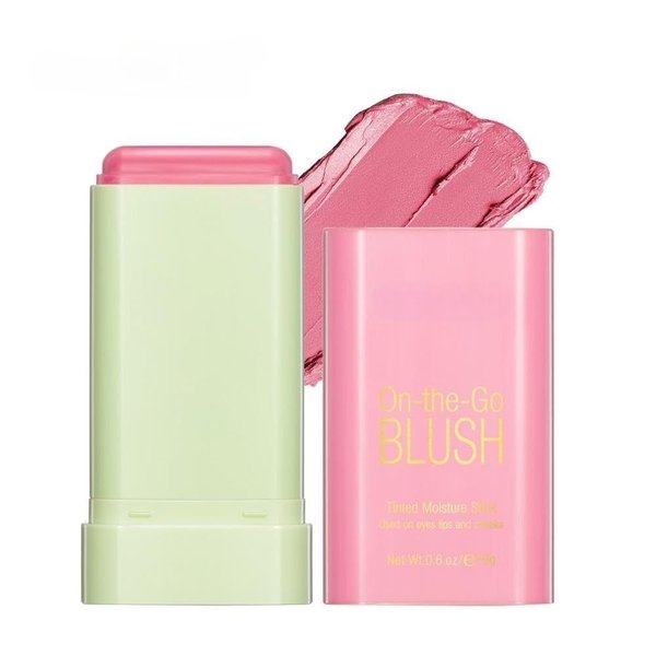 PICKX On-the-Go Makeup Blush Stick Tinted Moisture Stick, Shadow Lips Cheek Blusher Creamy Makeup Long Lasting Natural Nude Makeup for All Skin (pink)