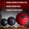 4KOR Massage Lacrosse Ball Set - Trigger Point Ball - Muscle Relief for Back, Neck, Shoulder, Foot Pain - Fitness Massage Balls - Physical Therapy for Deep Tissue Myofascial Release - Grippy Surface