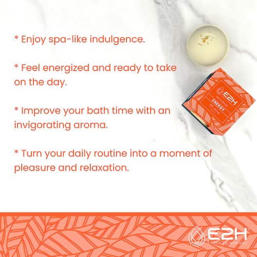 E2H Energy Bath Bomb - Orange Scent