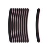 LNAUJS 10 Pack 100/180 Grit Nail Files, Black Professional Reusable Emery Boards Manicure Tool for Acrylic Nails, Nail Buffering Files