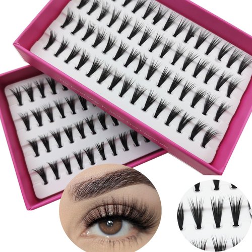 ONLYCANAS LASHES Individual Lashes Strip 60Pcs C/D Curl Soft Wide Natural Look Wispy Volume Fluffy Cluster Reusable & Cruelty-free DIY Eyelash Extension Diy Lash Extension Kit,Classic Lash Extensions
